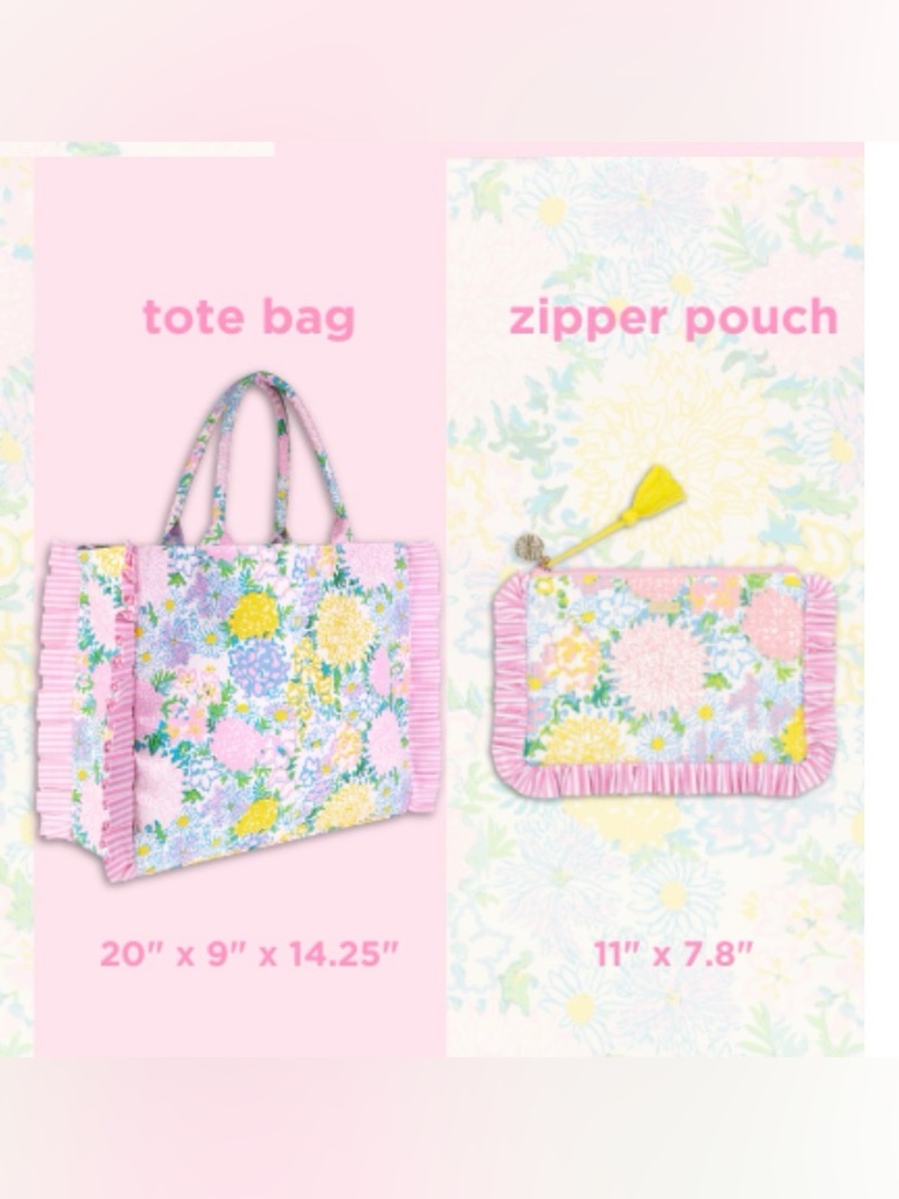 Lilly Pulitzer Ruffle Tote and Pouch Set - Picture 11 of 11